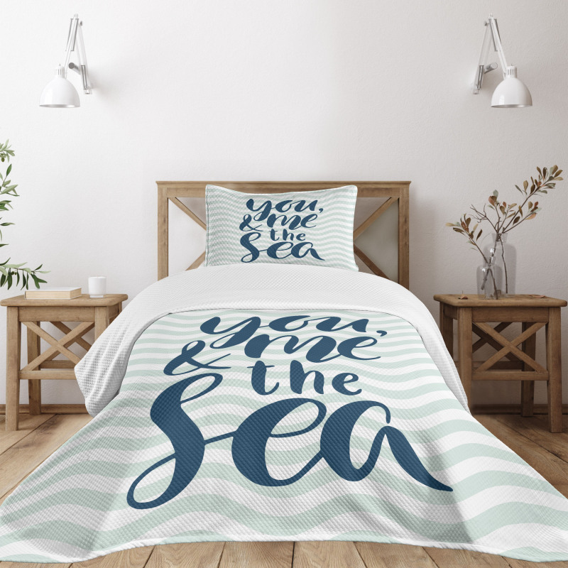 You and Me and the Sea Bedspread Set