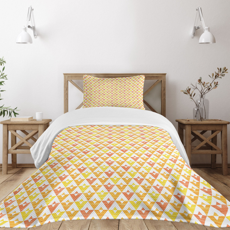 Composition of Triangles Bedspread Set