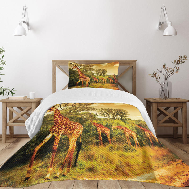 Safari Animals Bedspread Set