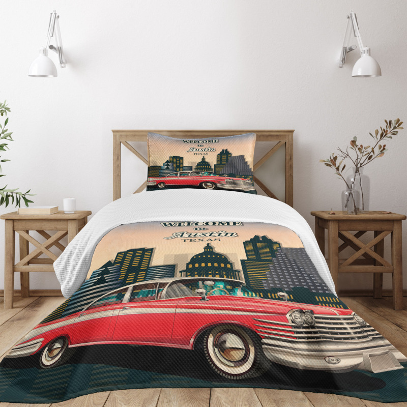 Welcome to Texas Greeting Bedspread Set