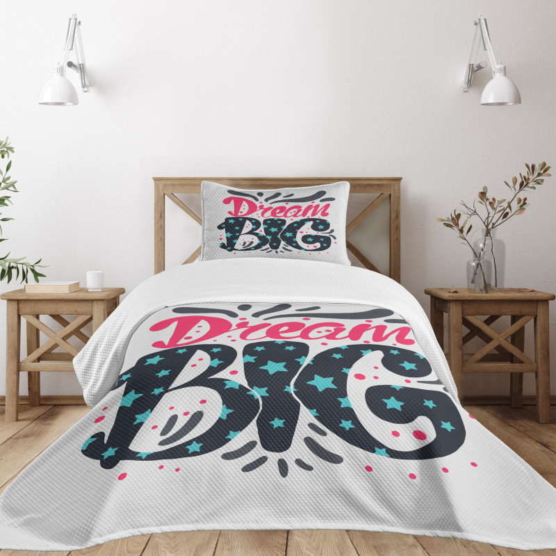 Message of Inspiration Stars Bedspread Set