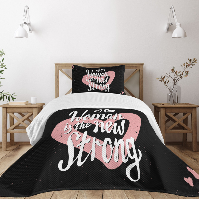 Woman is the New Strong Bedspread Set