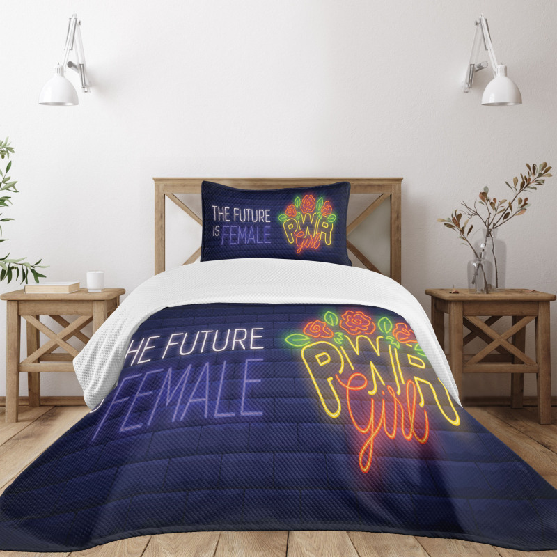 Future is Female Bedspread Set