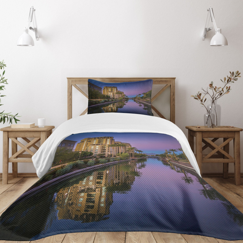 Az Canal Architecture Dusk Bedspread Set