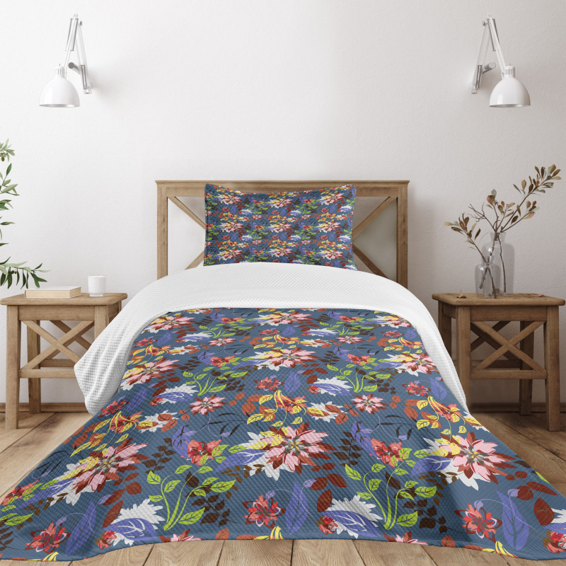 Floral Vintage Spring Bedspread Set