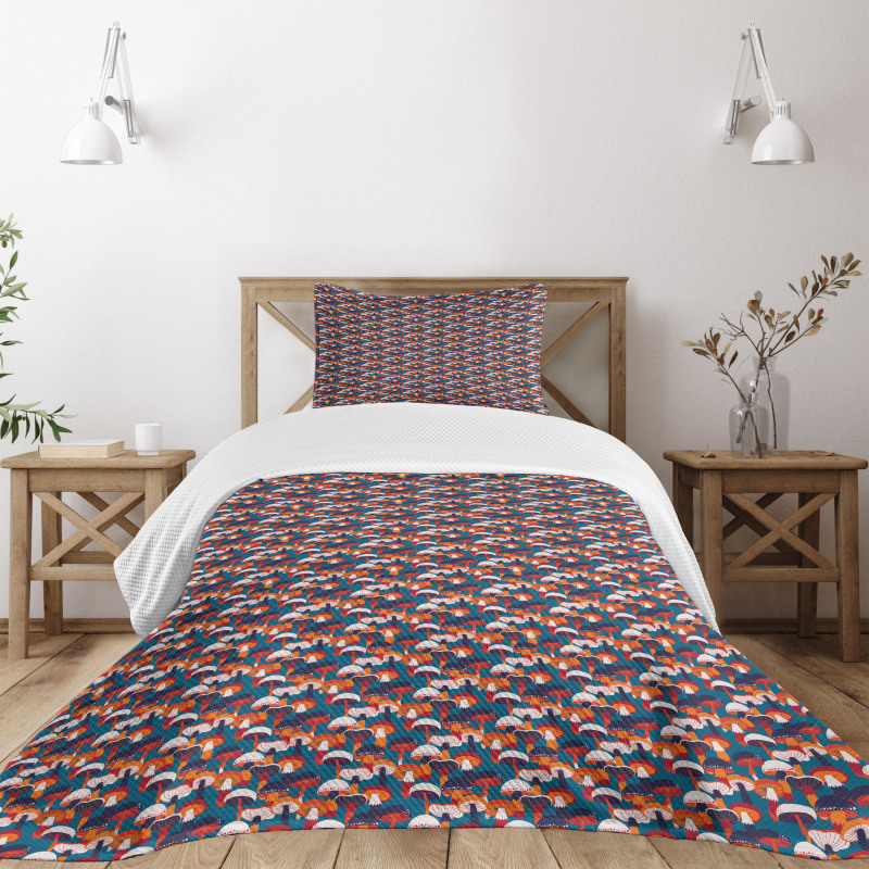 Assorted Cartoon Fungus Bedspread Set