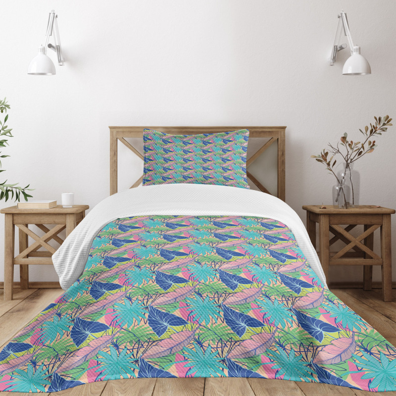 Banana Syngonium Plantation Bedspread Set