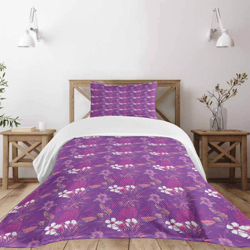 Leaves Summer Bedspread Set