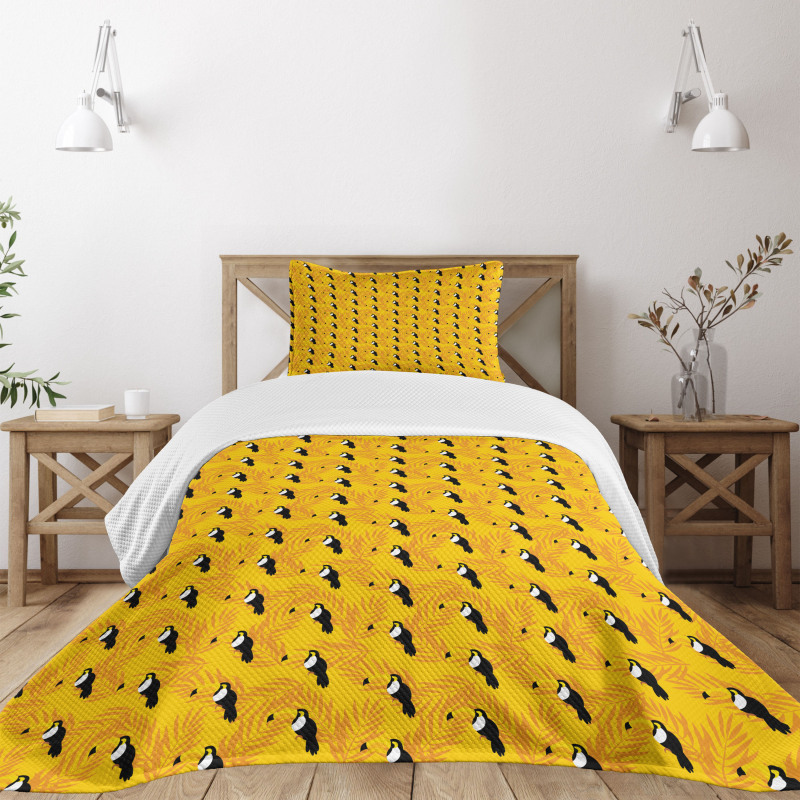 Exotic Hawaii Wildlife Fauna Bedspread Set