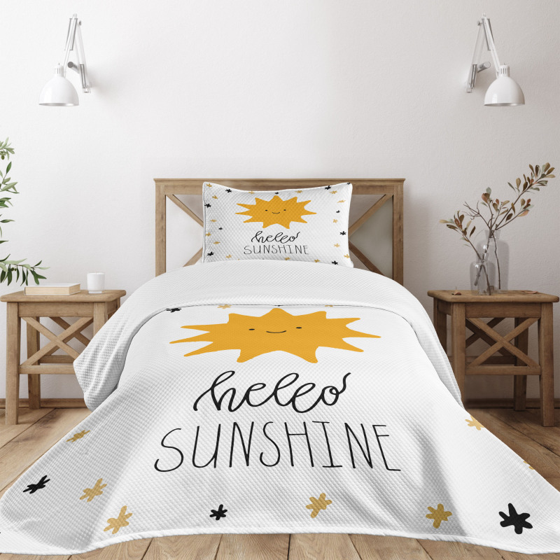 Nursery Typography Bedspread Set