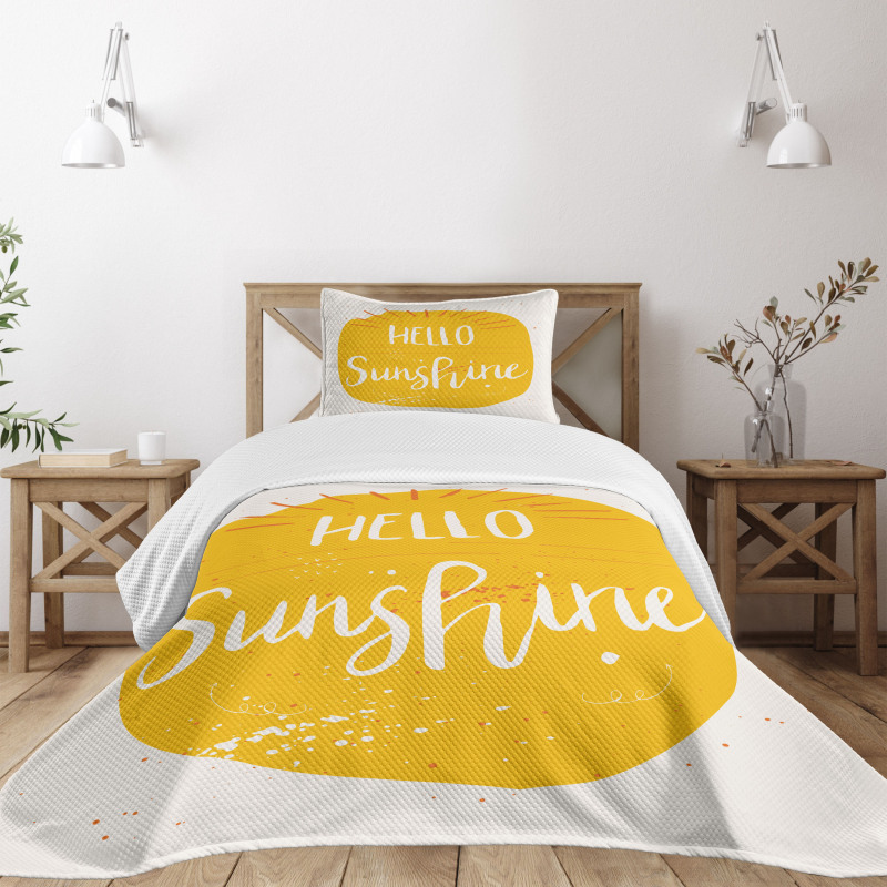 Words Summer Season Bedspread Set