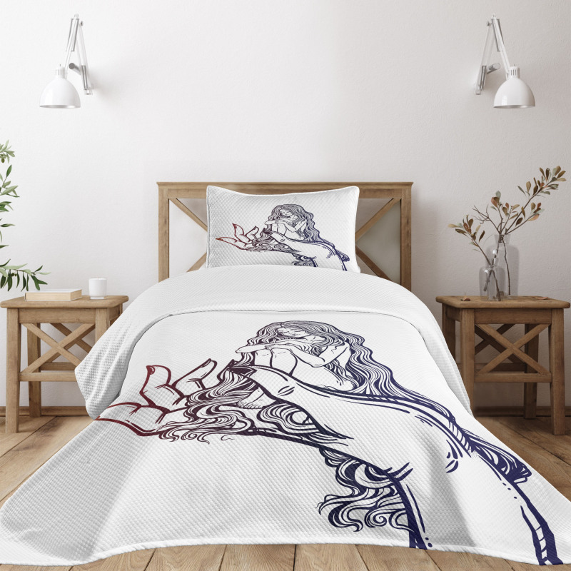 Fairytale on a Human Hand Bedspread Set