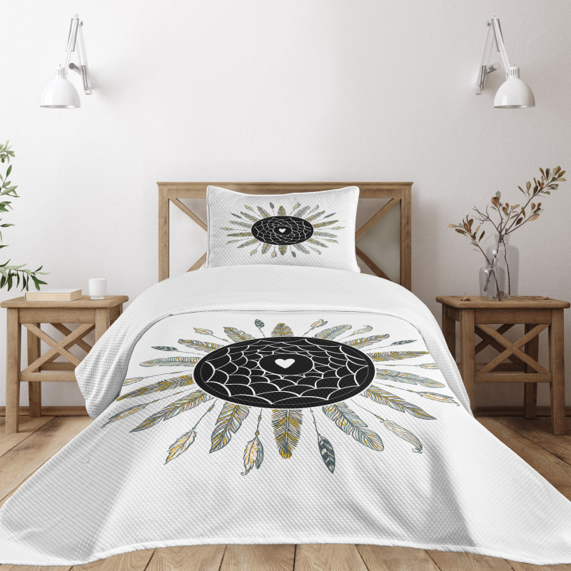 Dream Catcher with a Heart Bedspread Set