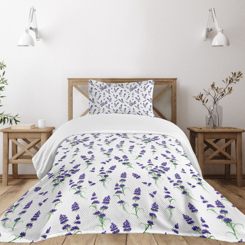 Lavender Bouquet Romance Bedspread Set