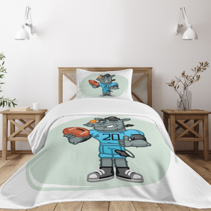 Animal with Jersey and Ball Bedspread Set