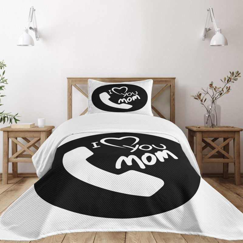 Family Values Theme Phone Bedspread Set