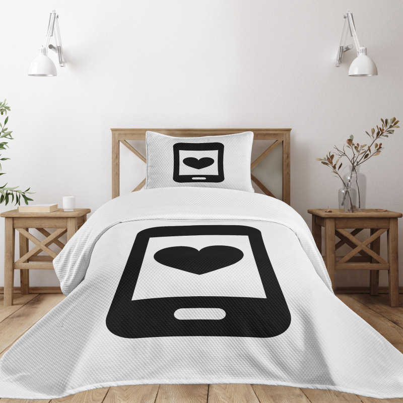 Smartphone Design Bedspread Set