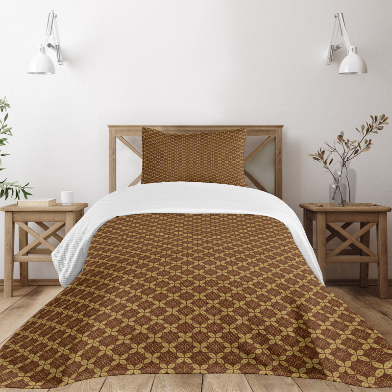 Kawung Simple Marquise Chain Bedspread Set