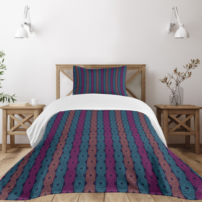 Modern Boho Vivid Design Bedspread Set