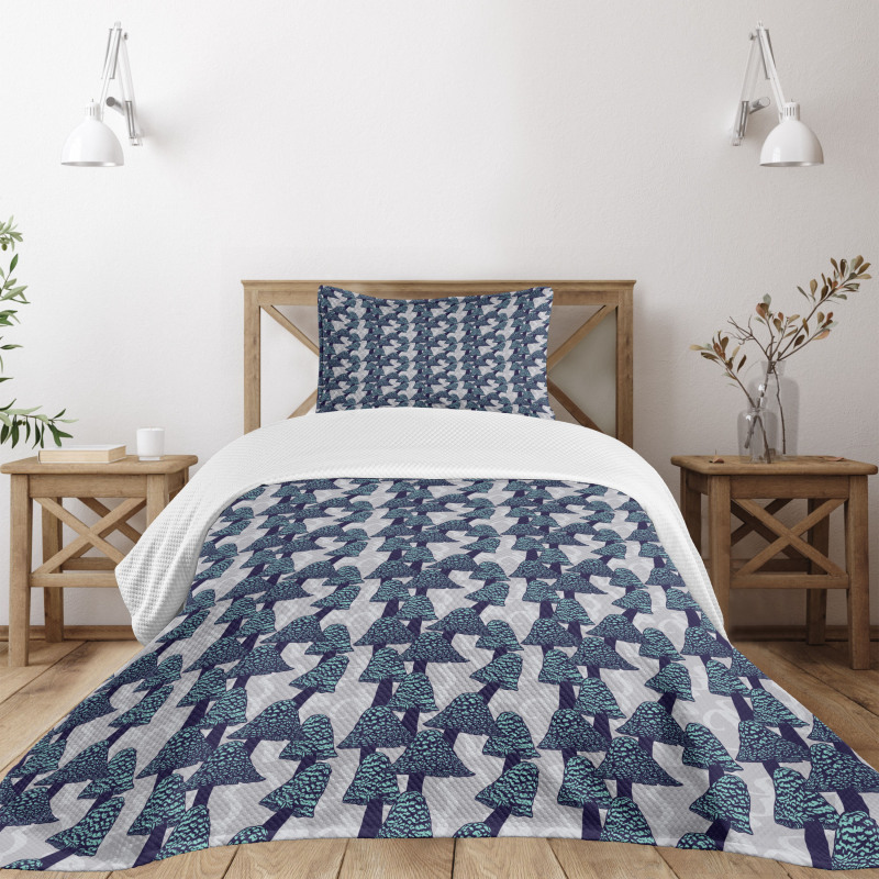 Abstract Design Fungi Art Bedspread Set