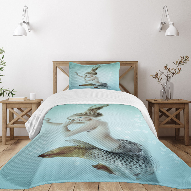 Mythologic Mermaid Bedspread Set