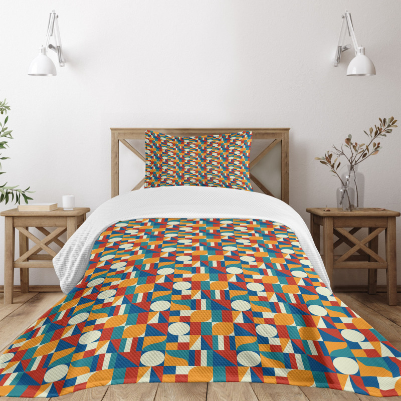 Geometric Modern Art Bedspread Set