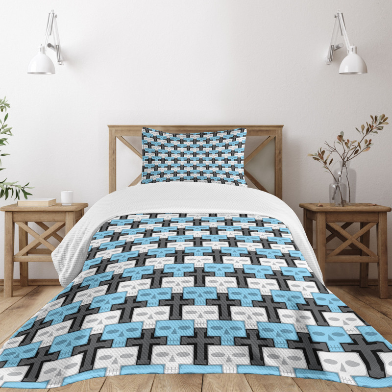 Skulls Bedspread Set