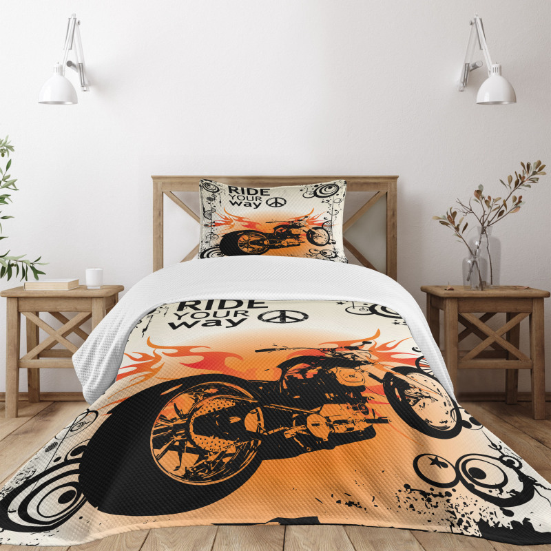 Freedom Theme Sign Bedspread Set