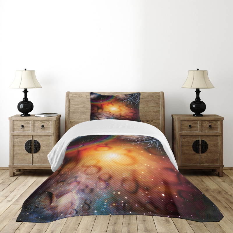 Universe and Electricity Bedspread Set