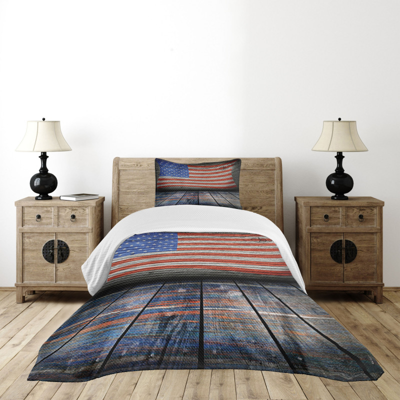 Patriotic National Flag Bedspread Set