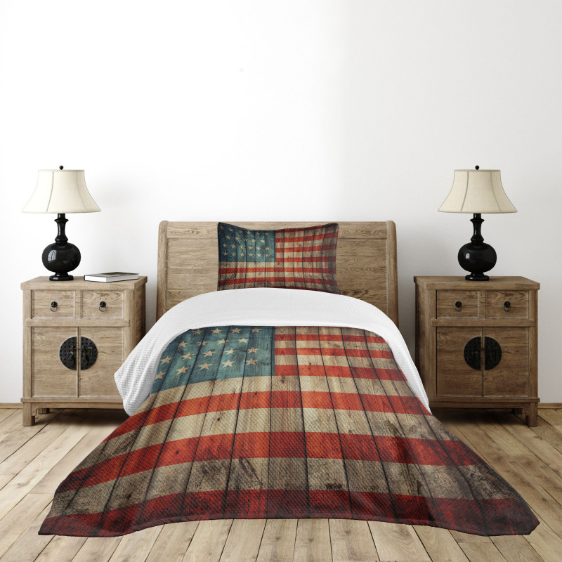 Old National Patriotic Bedspread Set