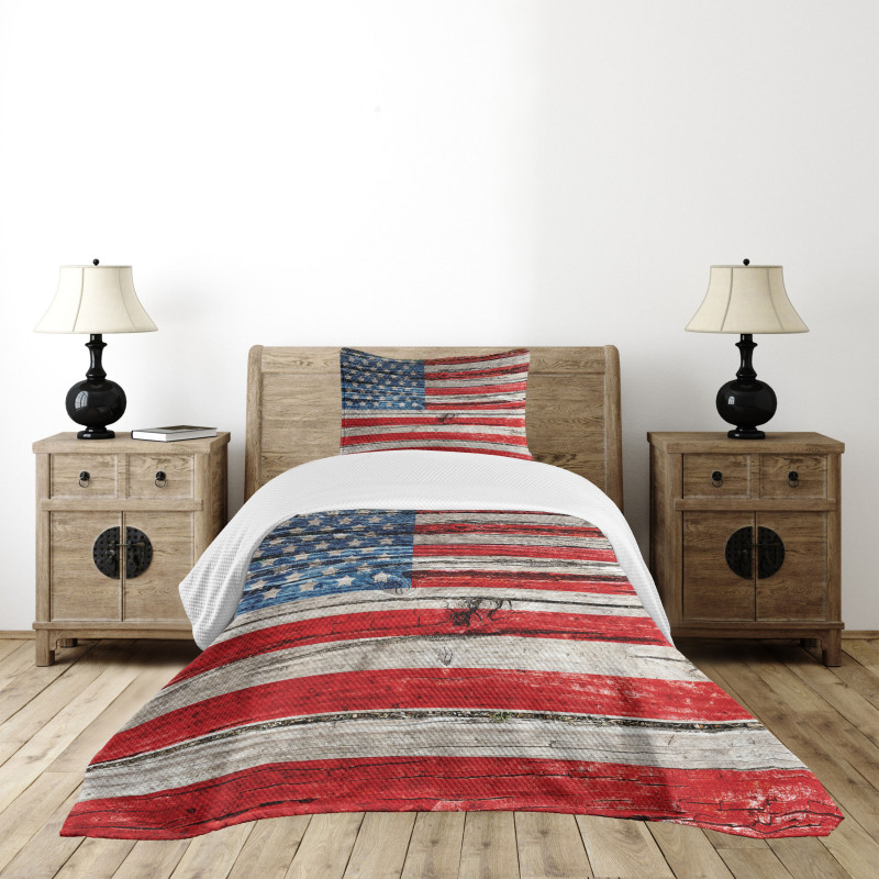 Fourth of July Theme Bedspread Set