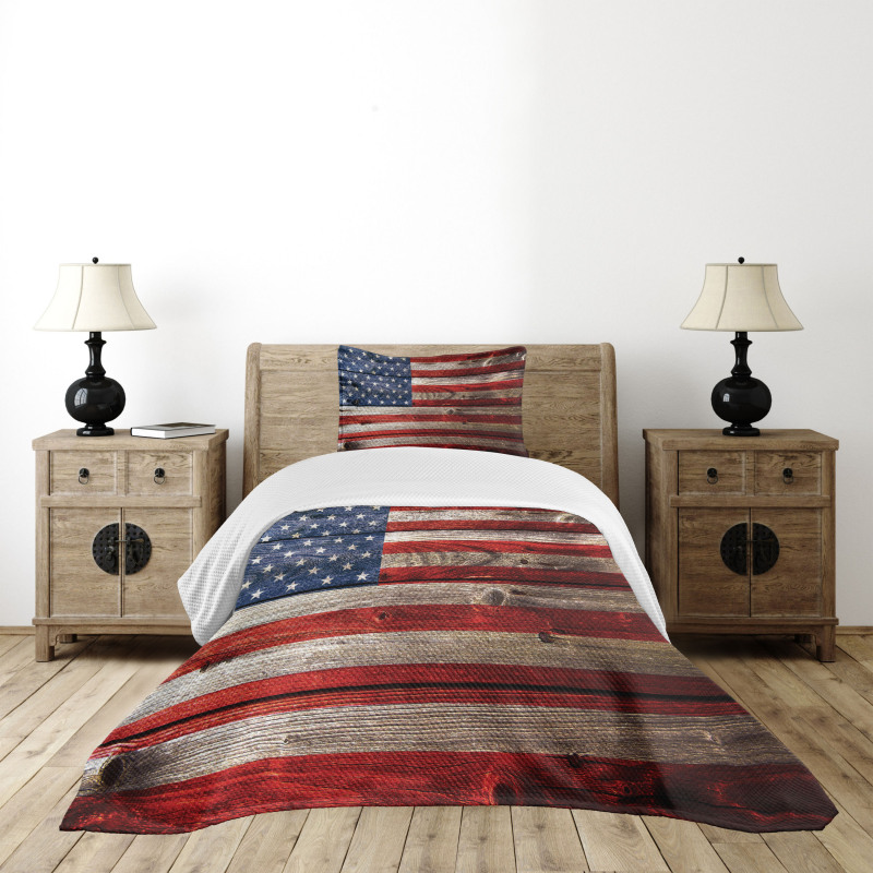 Independence Day Wall Bedspread Set
