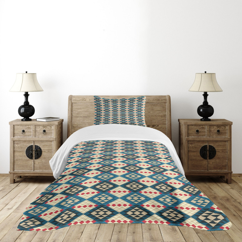 Braided Mosaic Art Bedspread Set