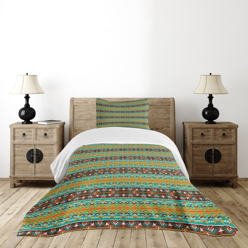 Tribal Art Pattern Bedspread Set