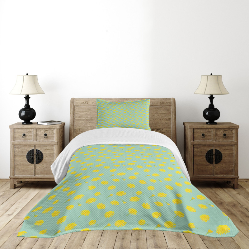 Dandelion Flower Buds Bedspread Set