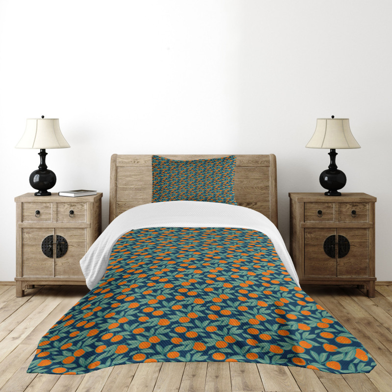 Mandarin Branches Bedspread Set