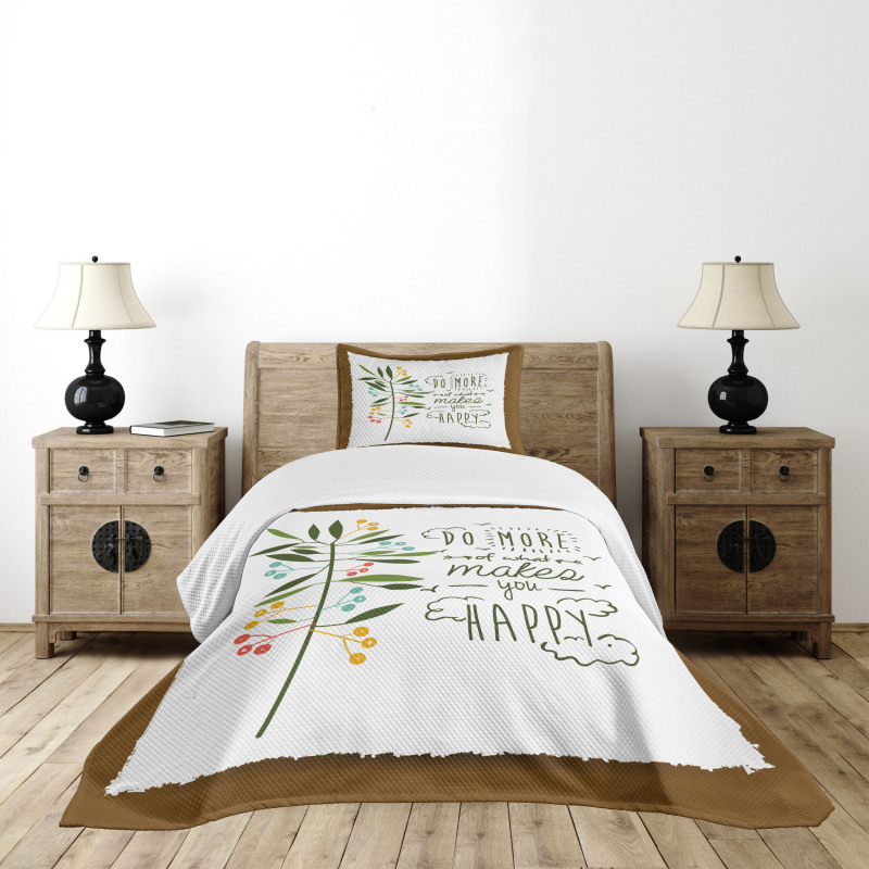 Mindfulness Flying Birds Bedspread Set