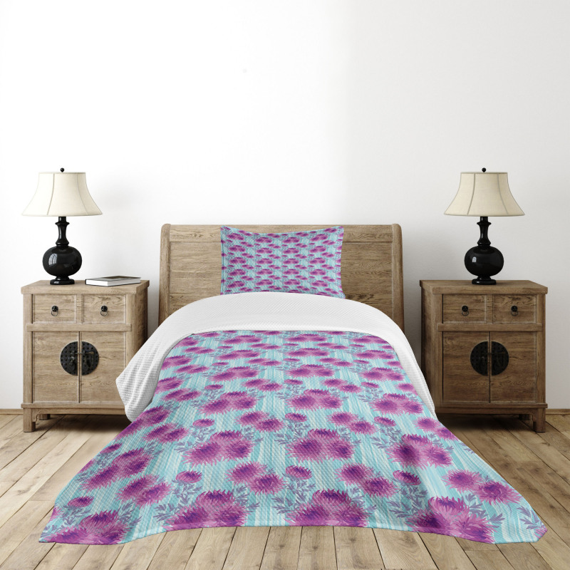 Spring Chrysanthemums Bedspread Set