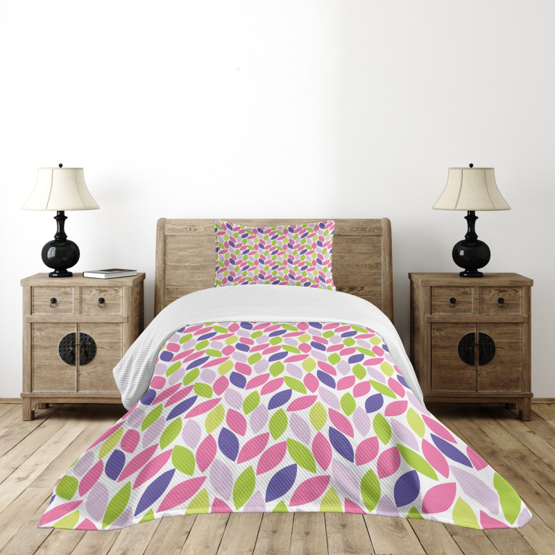 Botanic Leaf Pattern Bedspread Set