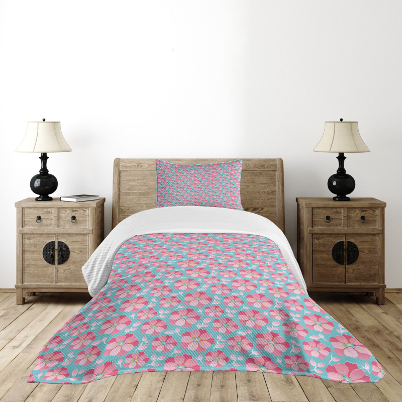 Abstract Petals Bedspread Set