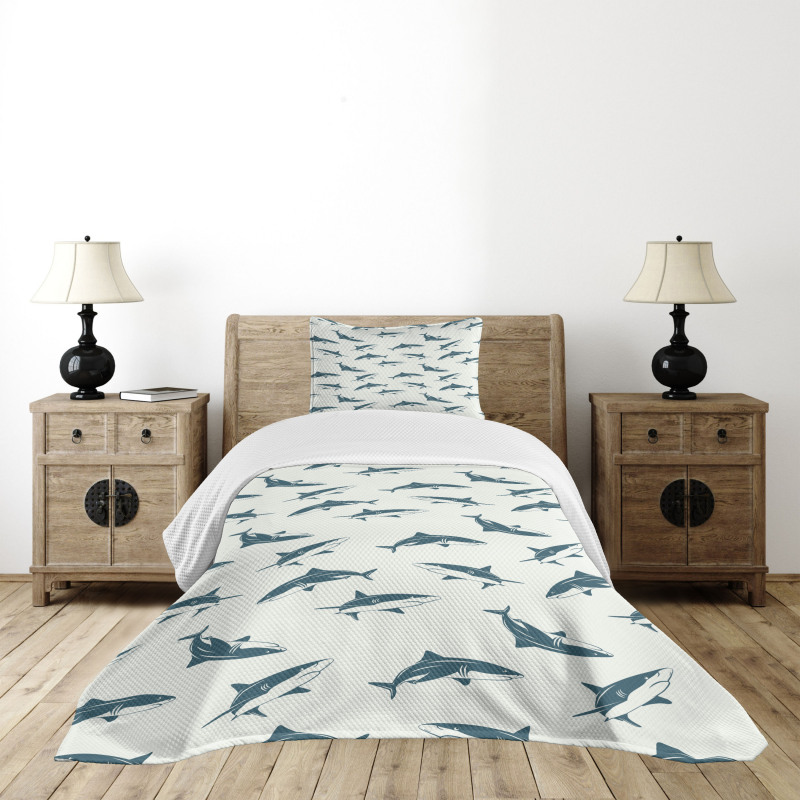 Dangerous Underwater Bedspread Set