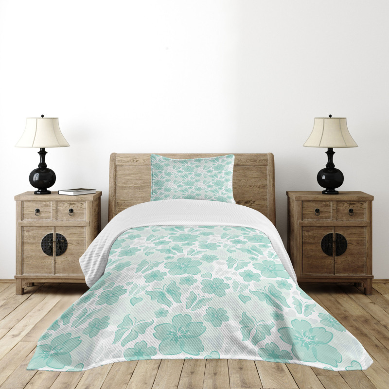 Spring Butterflies Bedspread Set