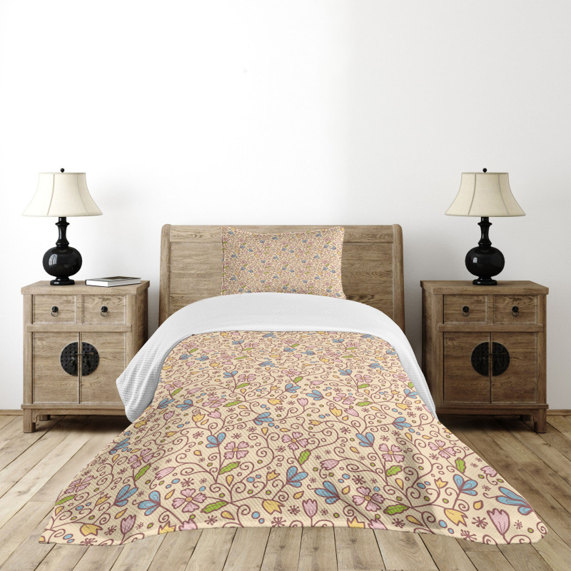 Swirl Circular Bedspread Set