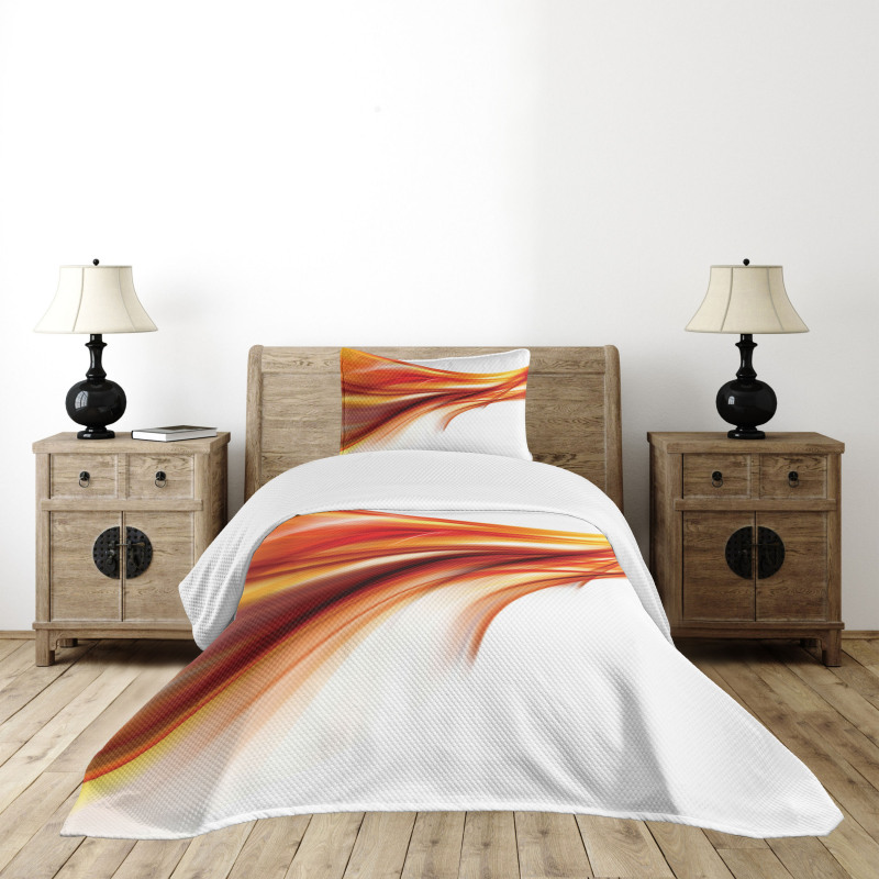 Blurred Smock Art Rays Bedspread Set