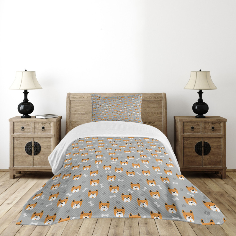 Puppy Paws and Bones Bedspread Set