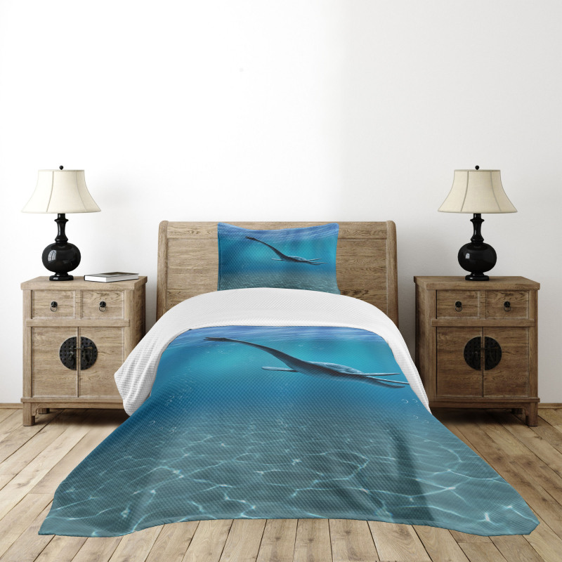 Aquatic Dinosaur Bedspread Set