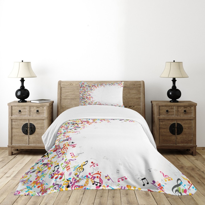 Colorful Festival Frame Bedspread Set