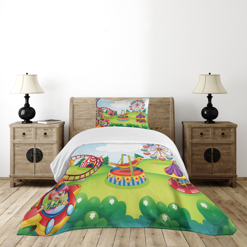 Circus and Theme Park Bedspread Set