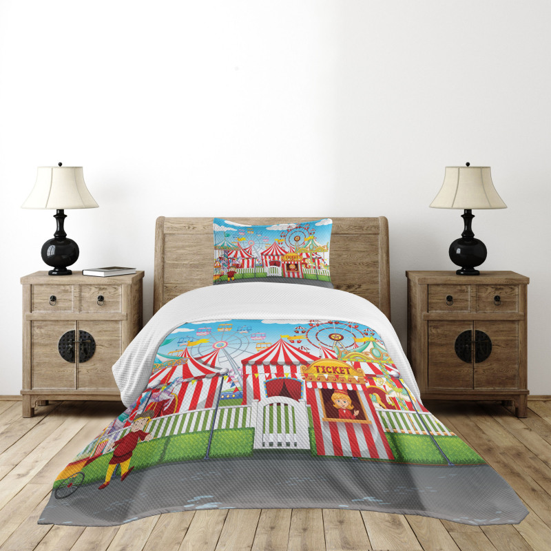 Carnival Many Rides Bedspread Set